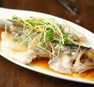 ماهی بخارپز به سبک چینی