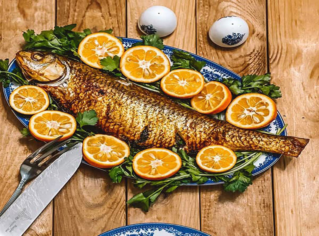 راز پخت شگفت انگیز ماهی شکم پر در فر